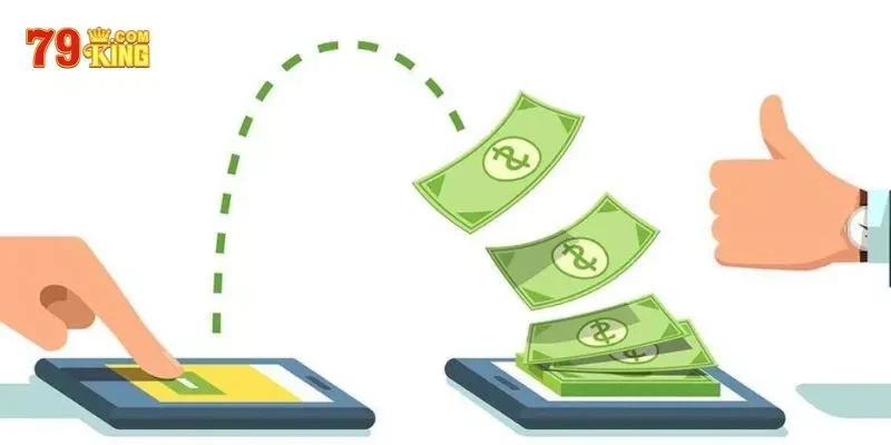 cách rút tiền từ 79king