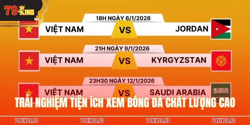 Trải nghiệm tiện ích xem bóng đá chất lượng cao